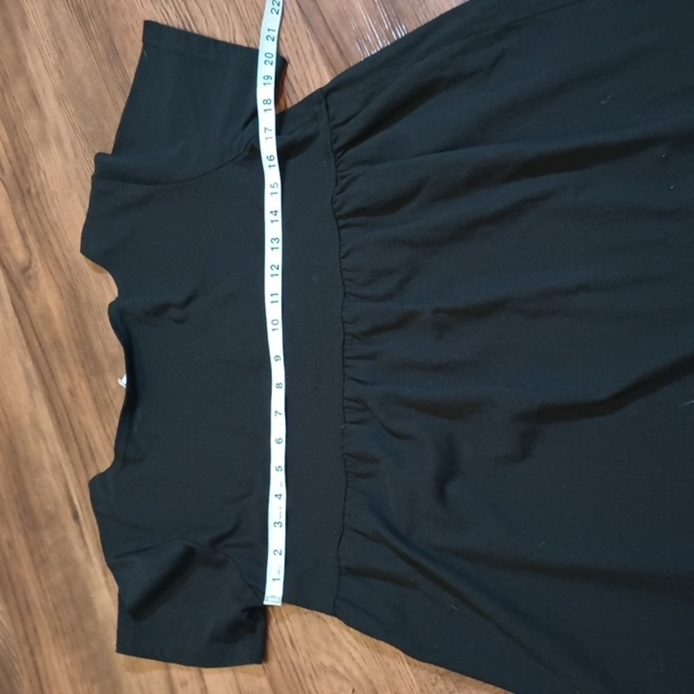 La Blanca Beachwear Mini Black Anchor Coastal Baby Doll Dress A26 - Picture 6 of 6